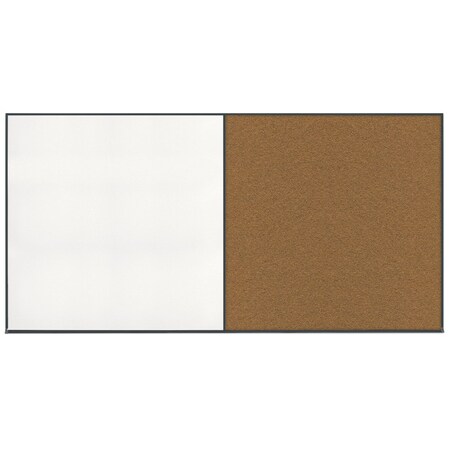 United Visual Products Enclosed Corkboard, 1 Door, 60"x36", 4" Fra, UV3410-GOLD-RUBBER UV3410-GOLD-RUBBER